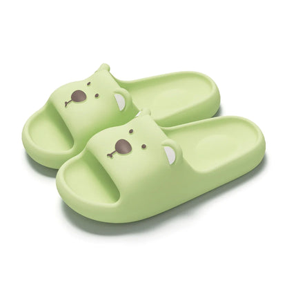 Rabbit Pillow Slippers – Thick Sole Cloud Slides for Women & Men