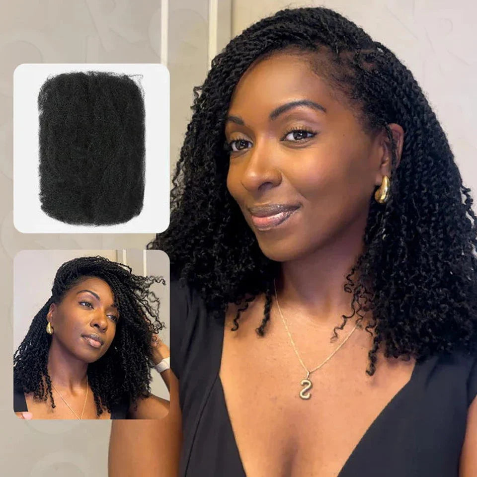 Afro Kinky Bulk Human Hair for Braiding Twists & Dreadlocks