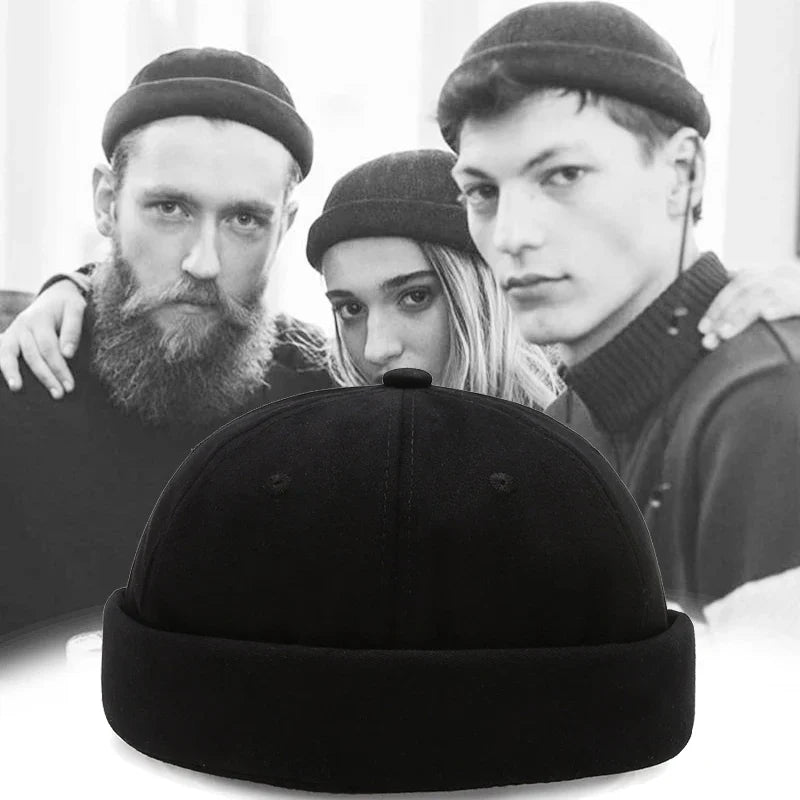 Brimless Docker Beanie Skullcap – Unisex Knit Cap