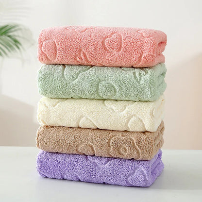 Super Absorbent Quick-Dry Face Towels – Soft Embossed Washcloths