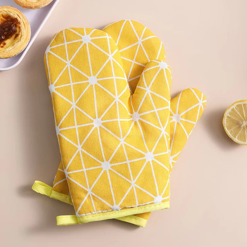 Oven Mitts Heat Resistant Kitchen Gloves – Set of 2