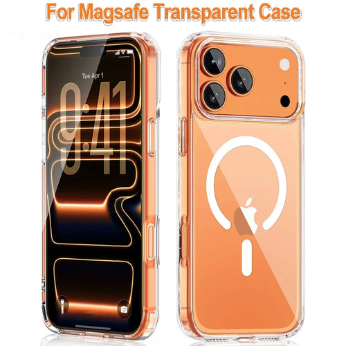 MagSafe Clear iPhone Case – Magnetic Wireless Charging Cover