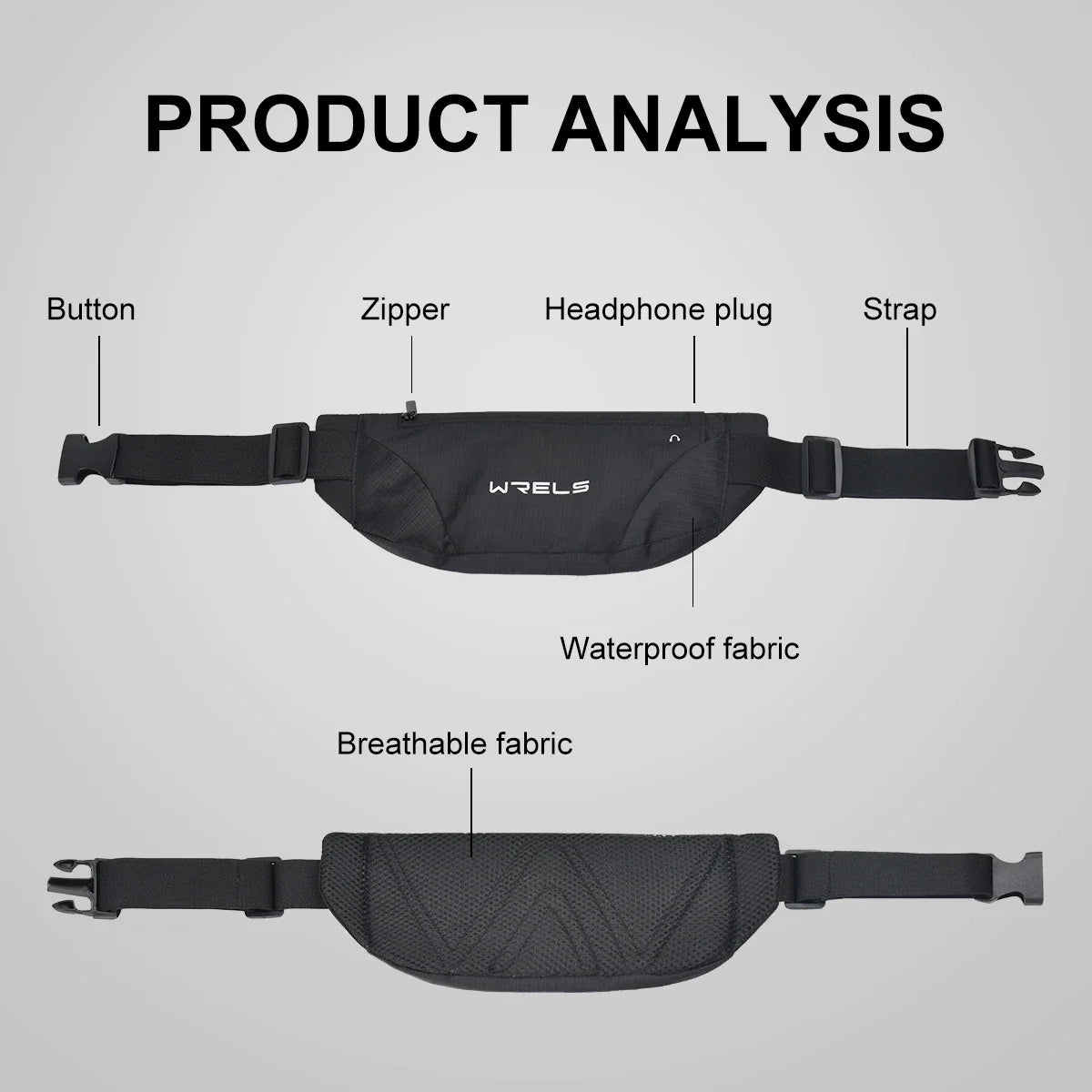 Running Waist Pack – Ultra-Thin Waterproof Sports Belt Bag