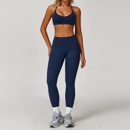 Women's Yoga Set – 2 & 3 Piece Sports Bra & Shorts Activewear