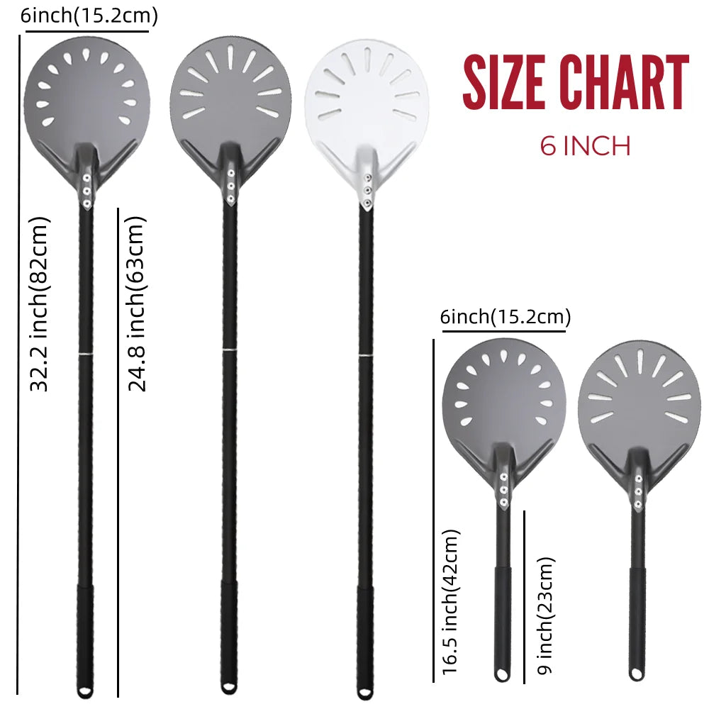 Aluminum Pizza Peel – Hard Anodized Bread Paddle for Oven Baking