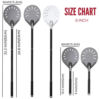 Aluminum Pizza Peel – Hard Anodized Bread Paddle for Oven Baking