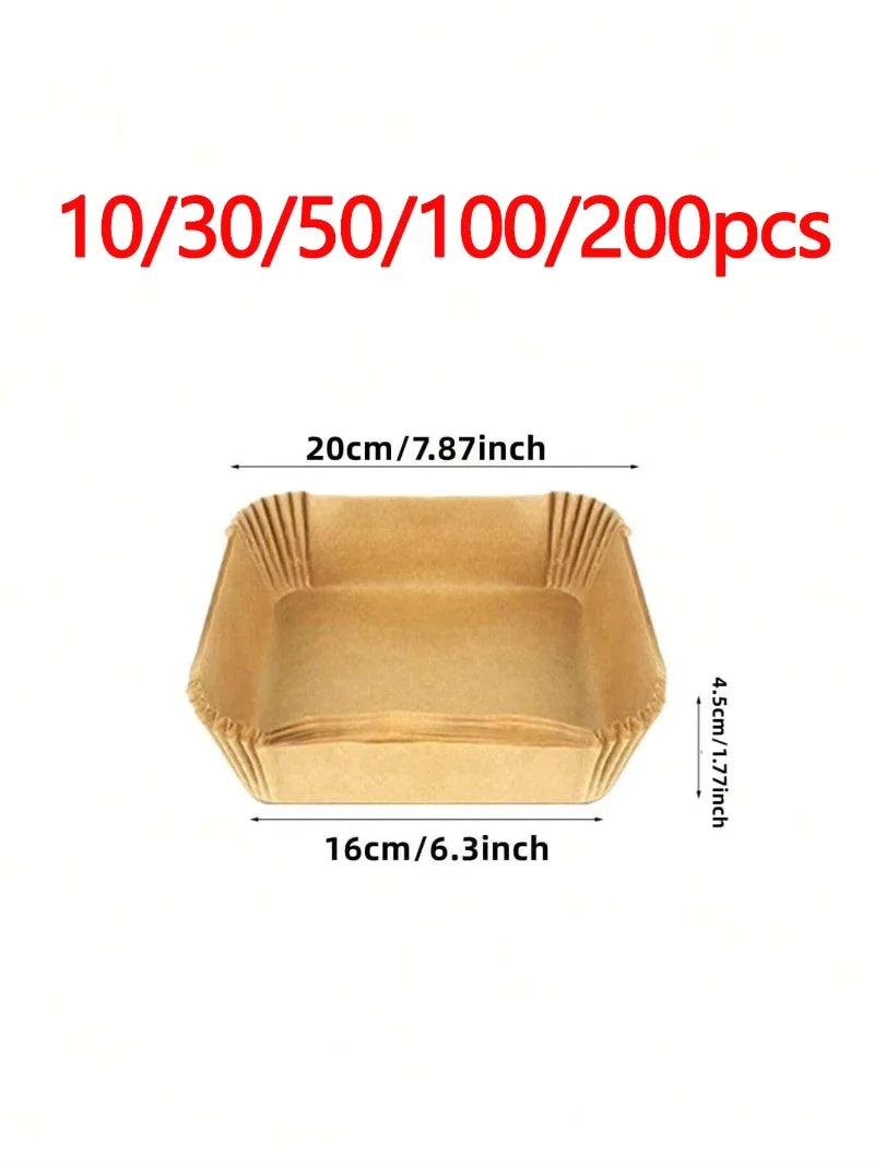 Air Fryer Disposable Paper Liners – Oil-Proof Parchment Sheets