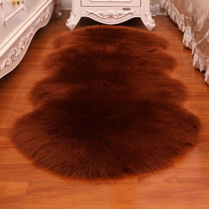 Faux Sheepskin Shaggy Rug – Fluffy Soft Area Mat for Bedroom