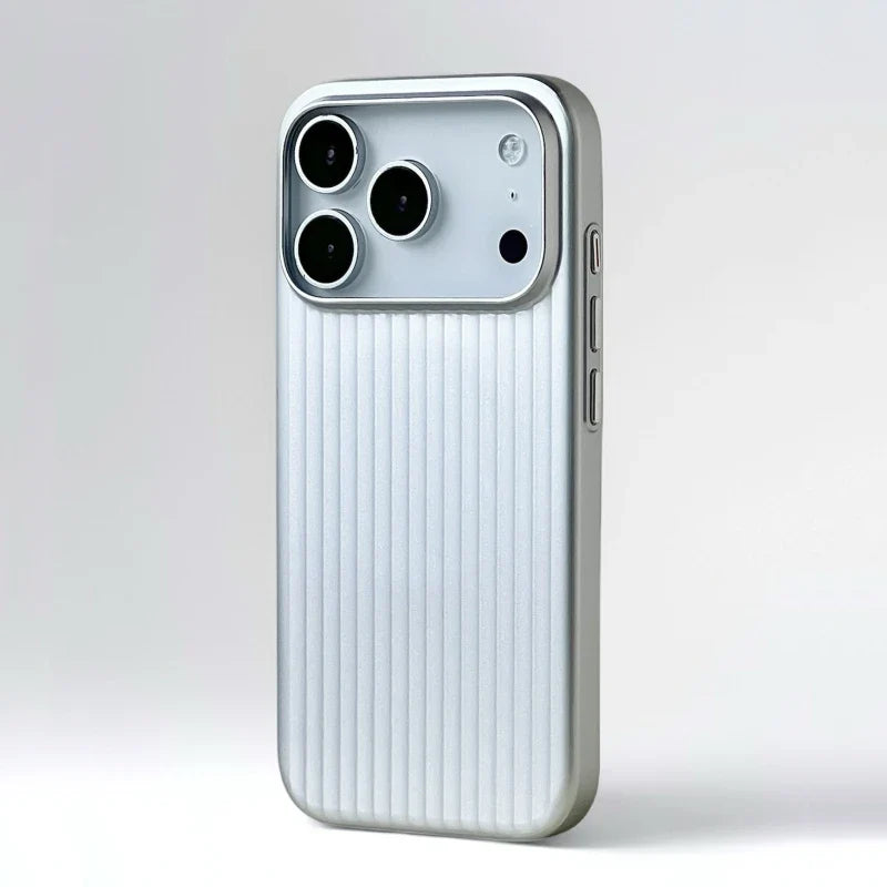 MagSafe iPhone Case – Plating Stripe Shockproof Cover for iPhone 14–18