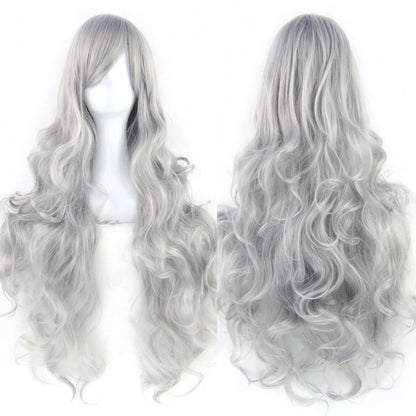 Long Curly Cosplay Wig – Synthetic Party Wig for Women