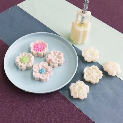 Mooncake Mold DIY Hand Press – Pastry & Mung Bean Cake Stamp