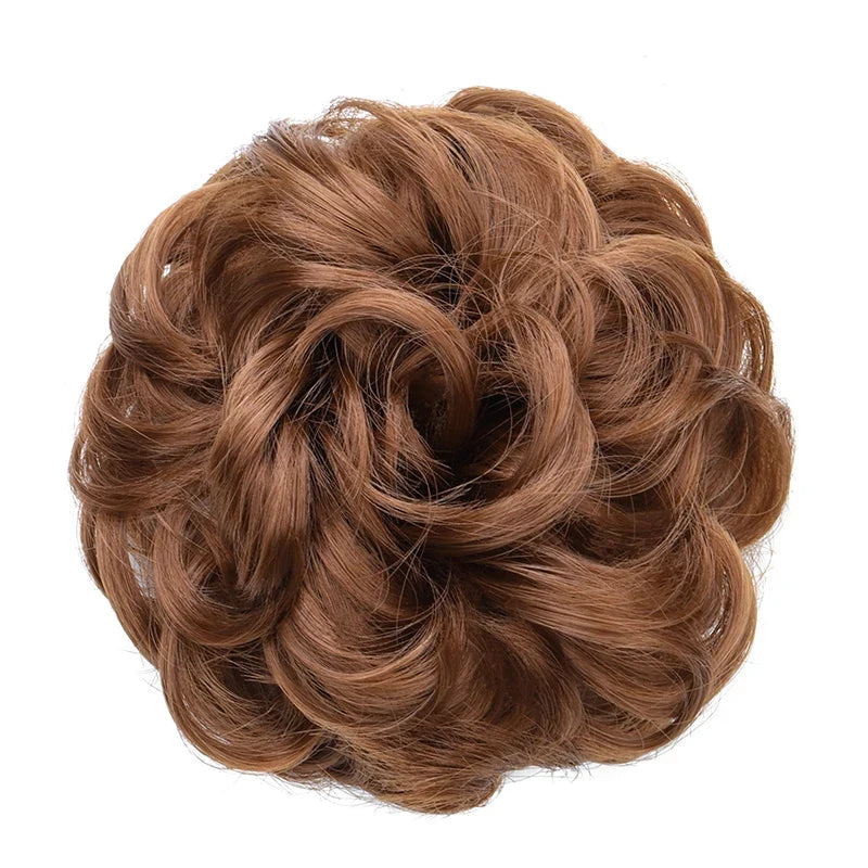 Messy Bun Hair Piece – Synthetic Chignon with Elastic Band