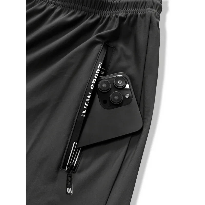 Men's Slim Fit Jogger Pants with Zip Pockets – Plus Size