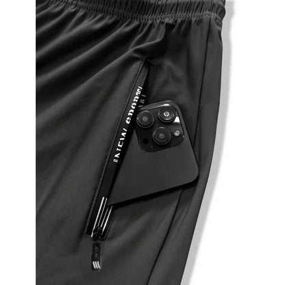 Men's Slim Fit Jogger Pants with Zip Pockets – Plus Size