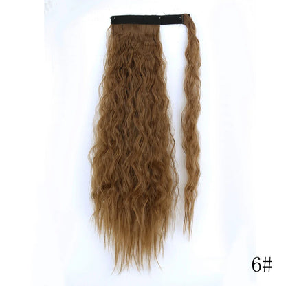 Wrap Around Ponytail Extension – Long Straight Synthetic Clip-In