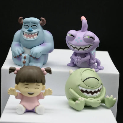 Monsters Inc Action Figures – Sulley, Mike, Boo & Randall 4-Pack