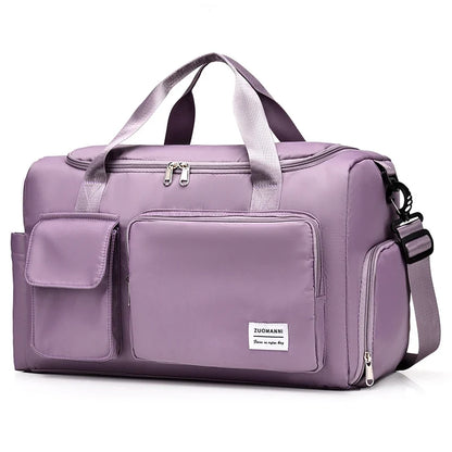Weekender Duffle Bag with Shoe Compartment – Large Travel Bag