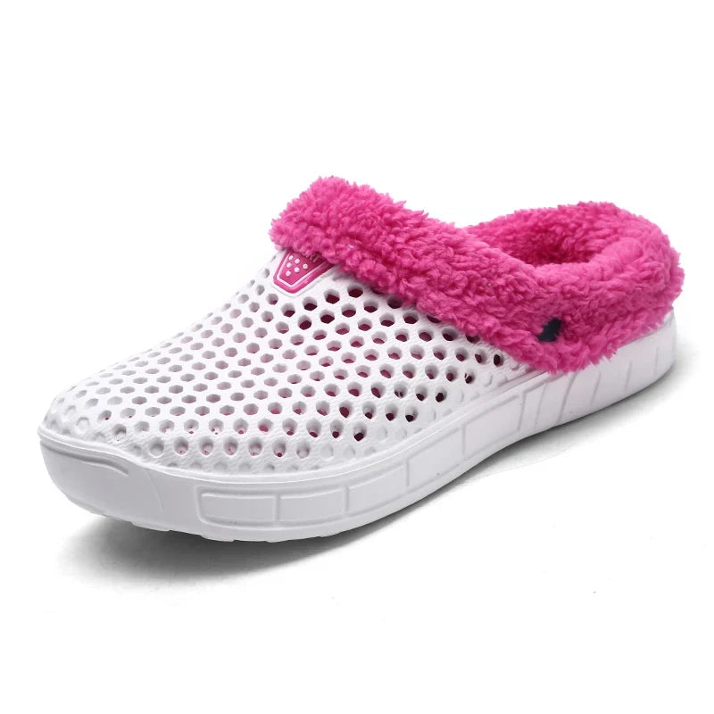 Fleece-Lined Clogs Slip-On Shoes for Men and Women