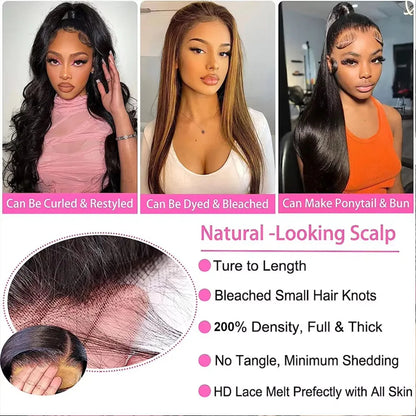 Body Wave Lace Front Wig Human Hair 250 Density