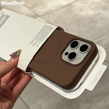 Luxury Liquid Silicone iPhone Case – MagSafe Compatible | iPhone 11–16 Series