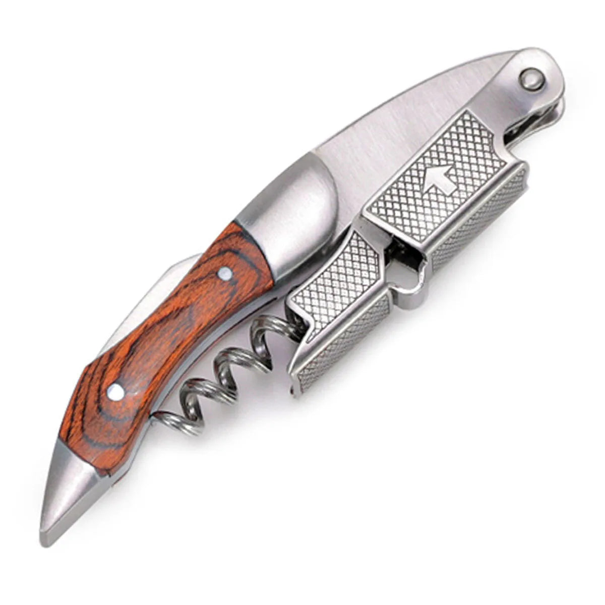 Double Hinged Wine Opener Corkscrew – Bartender Waiter Key