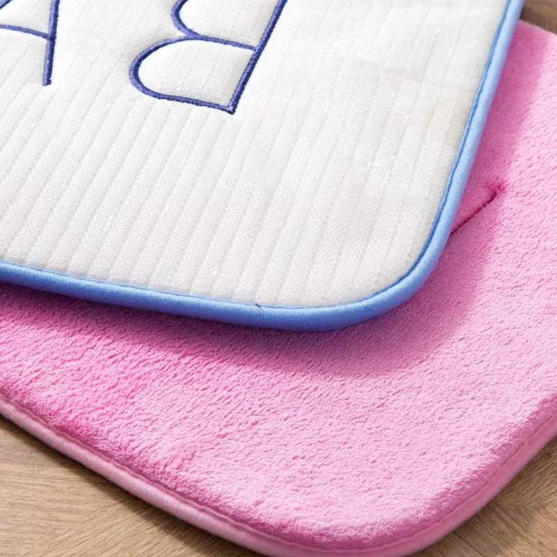 Memory Foam Bath Mat – Anti-Slip Super Absorbent Coral Fleece Floor Rug