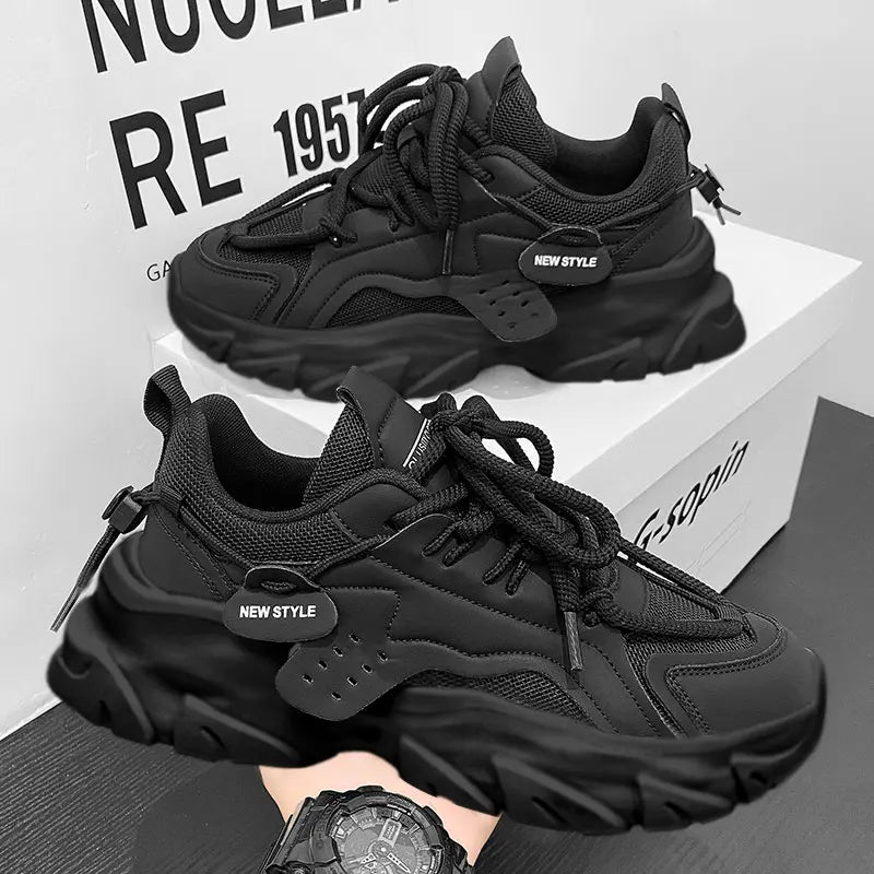 Men's Breathable Chunky Sneakers | Thick Sole Running Shoes