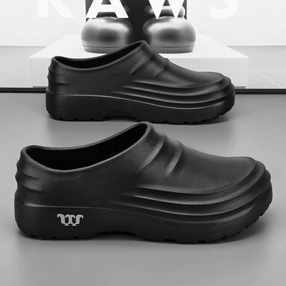 Men’s Waterproof Non Slip Chef Clogs Garden & Beach Shoes Size 36–48