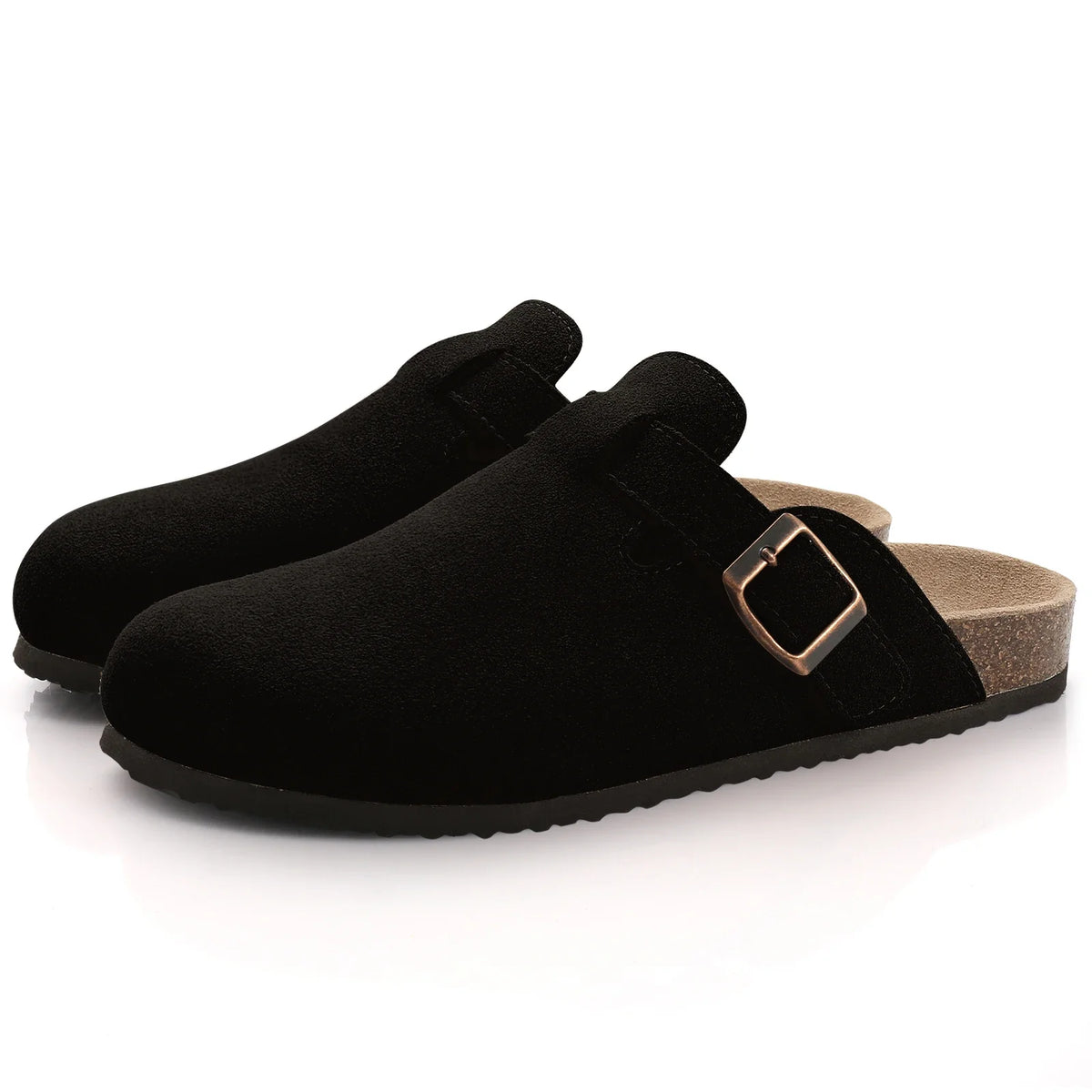 Suede Cork Clogs – Arch Support Mules for Men & Women