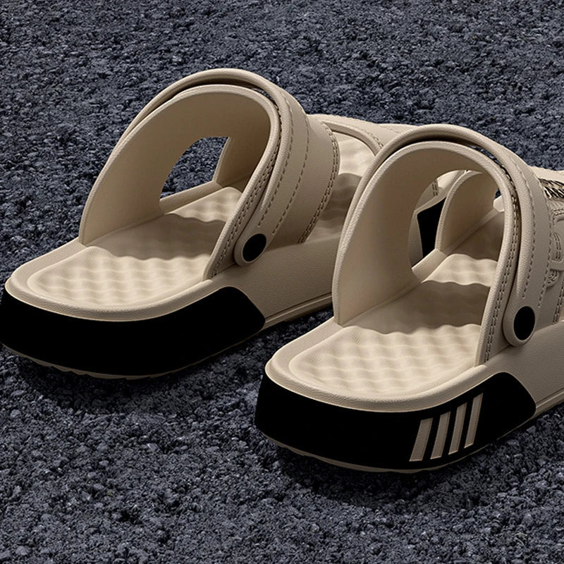 Men's Platform Slide Sandals – Thick Sole EVA Slippers for Indoor & Outdoor