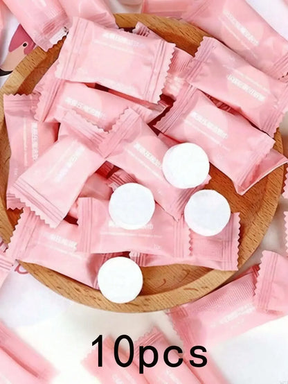 Compressed Disposable Face Towels – Soft Coin Tablets 10–100pcs
