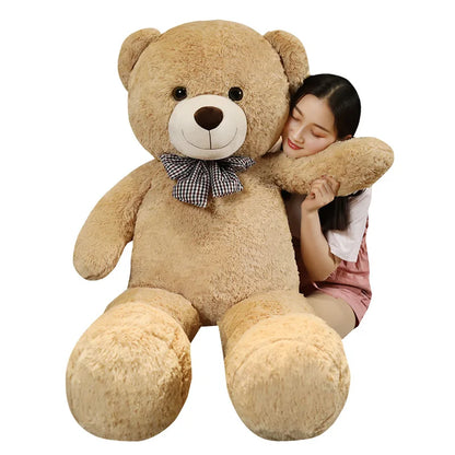 Giant Teddy Bear Plush Toy 41.3in – Super Soft Hugging Pillow Bear