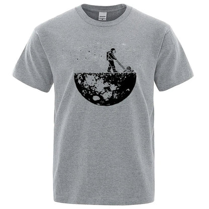 Lunar Cleaner Graphic T Shirt Funny Cotton Blend Tee