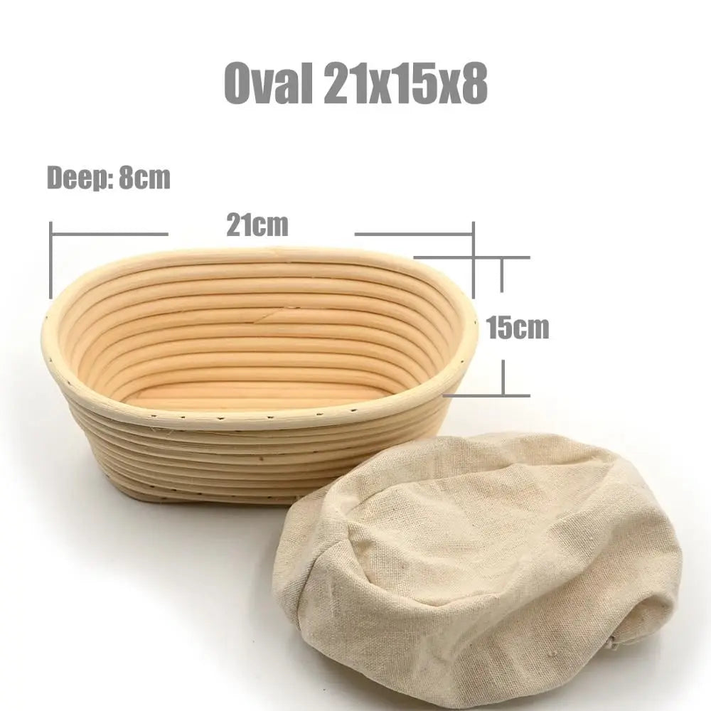 Banneton Bread Proofing Basket – Rattan Dough Proving Basket