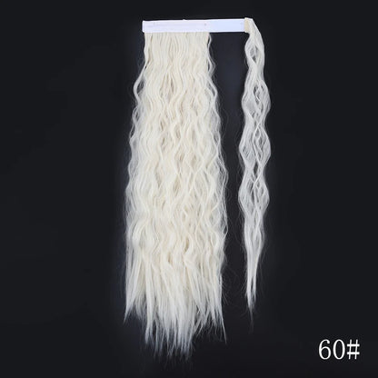 Wrap Around Ponytail Extension – Long Straight Synthetic Clip-In