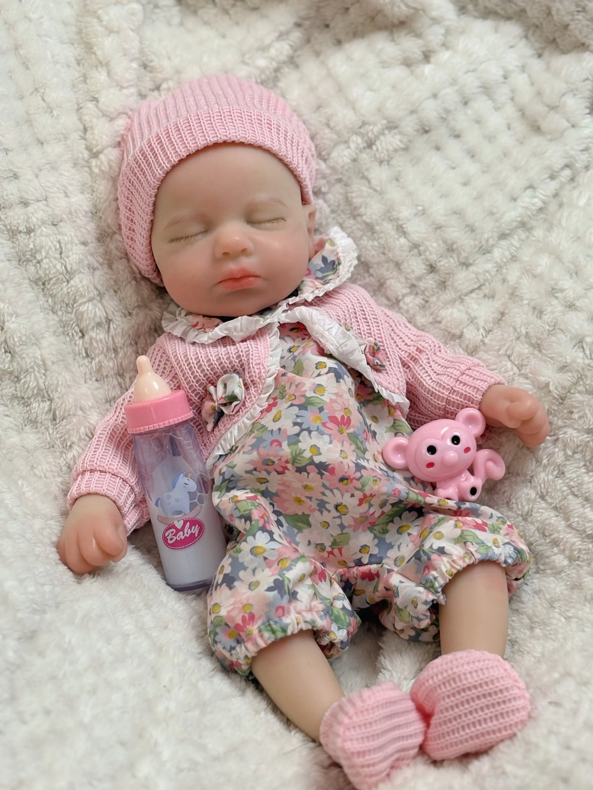 Full Body Silicone Reborn Baby Doll – Open Mouth, Lifelike Newborn