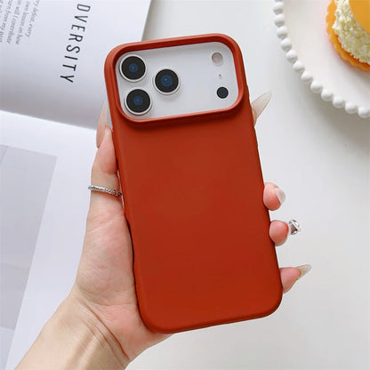 iPhone Case Matte Candy Color Liquid Silicone Shockproof Cover