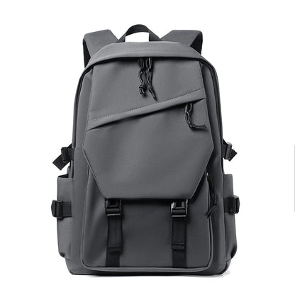 Travel Backpack 15" – Large Capacity Solid Color Daypack
