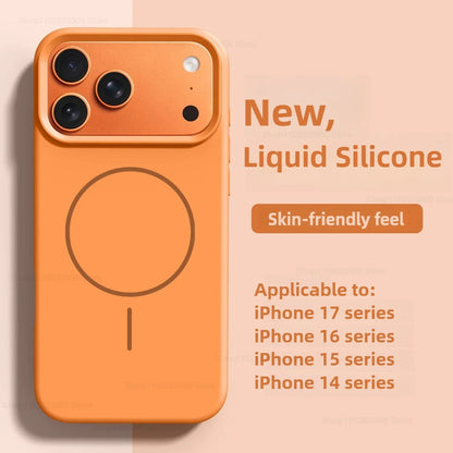 MagSafe Liquid Silicone iPhone Case – Magnetic Cover for iPhone 12–17 Series