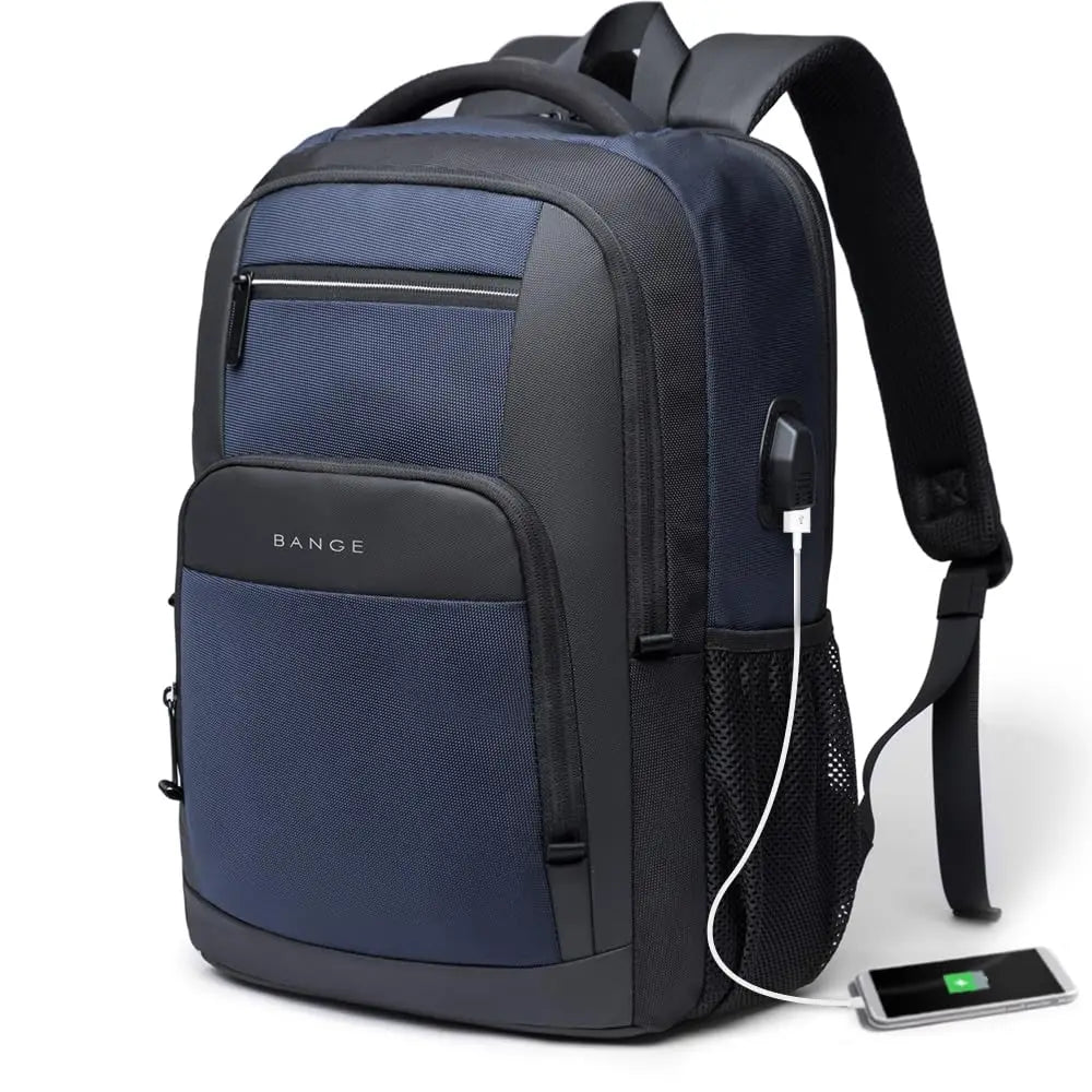 Laptop Backpack 15.6" with USB Charging Port – Waterproof Travel Bag