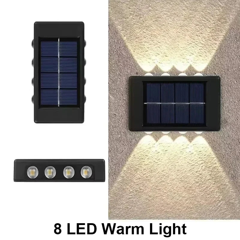 Solar Wall Light Outdoor – Waterproof LED Up & Down Garden Lamp