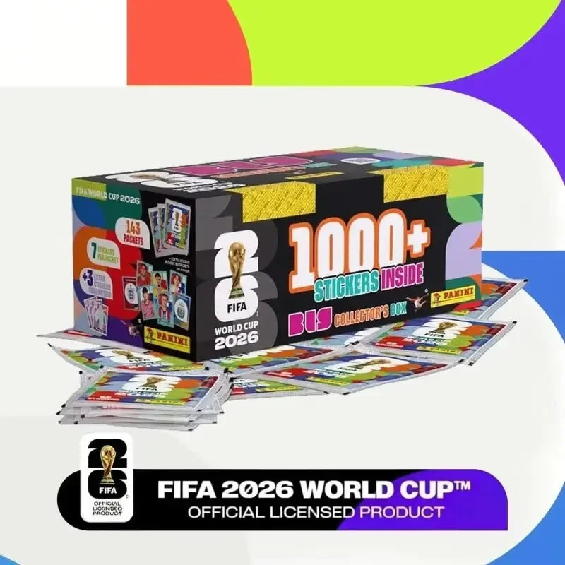Panini FIFA World Cup 2026 Official Sticker Collection Box Sealed Packs Football Collectibles