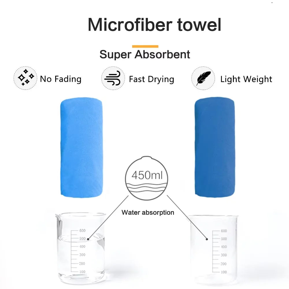 Microfiber Quick-Dry Bath Towel – Lightweight & Absorbent