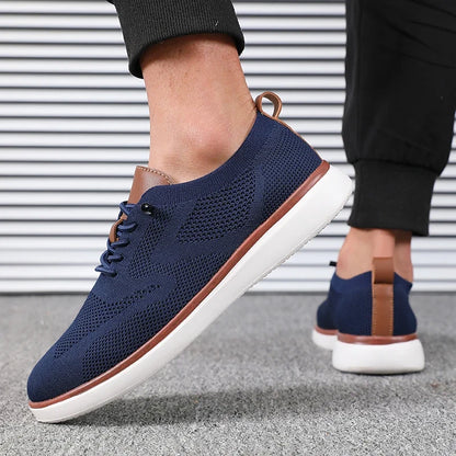 Men's Lightweight Knitted Shoes – Comfortable Everyday Walking Sneakers