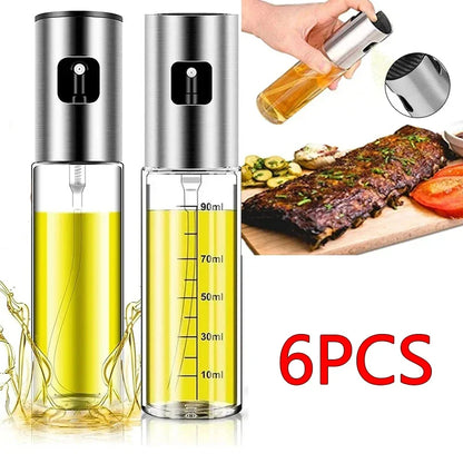 Glass Oil Spray Bottle – 100ml Kitchen Olive Oil Mister for Cooking & BBQ