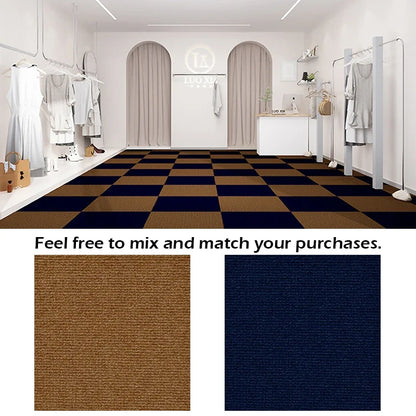 Self-Adhesive Carpet Tiles 11.8x11.8in – Anti-Slip Floor Mat Squares