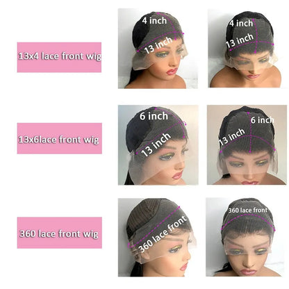 Body Wave HD Lace Front Wig Brazilian Virgin Human Hair 180% 200% Density