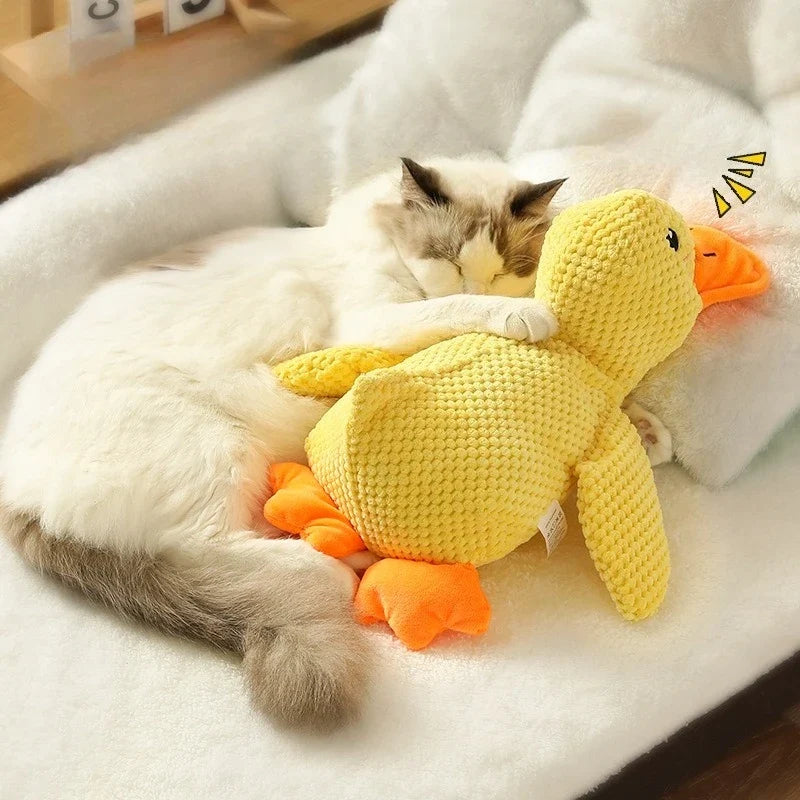 Plush Squeaky Dog Toy – Bite-Resistant Animal Chew Toy for Dogs
