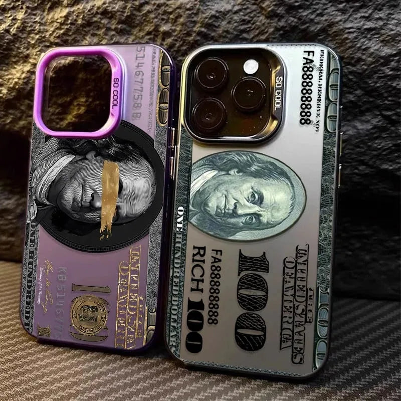 Dollar Bill Print iPhone Case – Matte Hard PC Shockproof Cover
