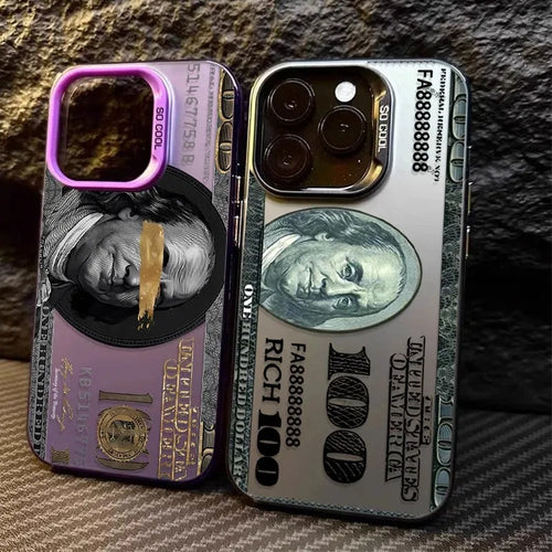 Dollar Bill Print iPhone Case – Matte Hard PC Shockproof Cover